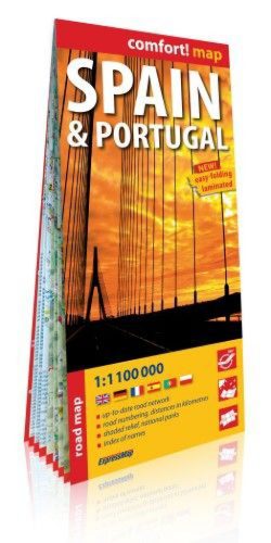 Spanyolország, Portugália Comfort térkép