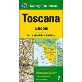 Toszkána régiótérkép 1:200 000