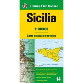 Szicília régiótérkép - 1:200 000