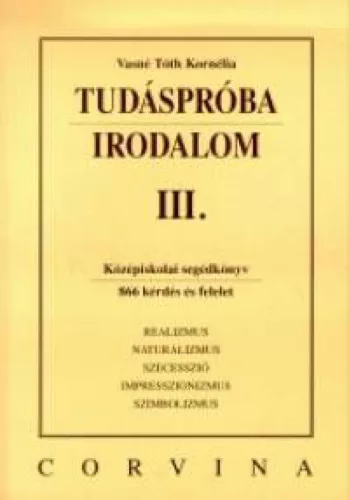 Tudáspróba - Irodalom IV.