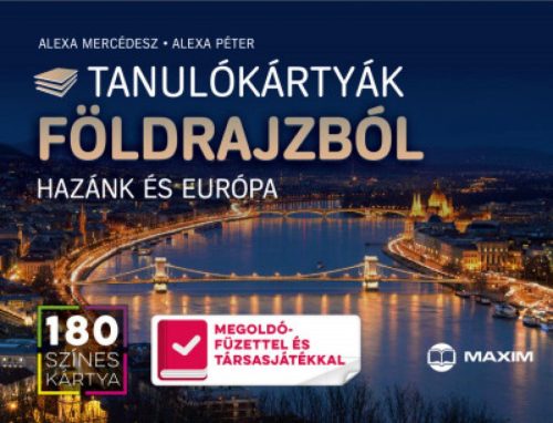 Tanulókártyák földrajzból - Hazánk és Európa - 180 színes kártya
