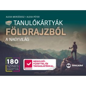   Tanulókártyák földrajzból - A nagyvilág - 180 színes kártya