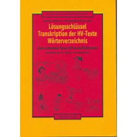 Lösungsschlüssel - Transkription der HV-Texte Wörterverzeichnis