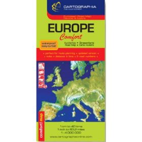 Európa Comfort térkép  1:4 000 000