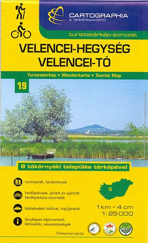 Velencei - hegység Velencei - tó turistatérkép - 1:25000