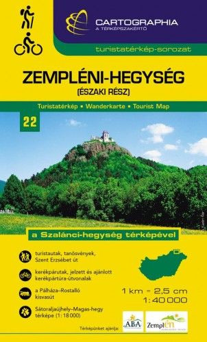 Zempléni-hegység (északi rész) turistatérkép 1:40 000