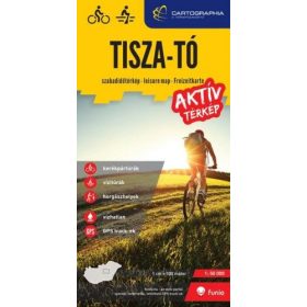   Tisza-tó aktív térkép - kerékpáros-, vízi- és horgásztérkép 1:50 000