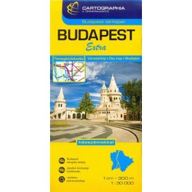 Budapest Extra várostérkép 1:30 000