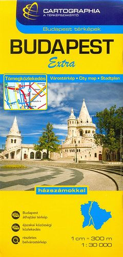 Budapest Extra várostérkép 1:30 000