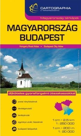 Magyarország + Budapest kombi autóatlasz - 1:250 000, 1:20 000