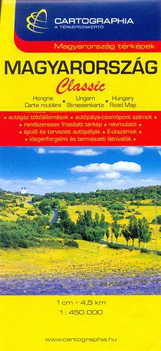 Magyarország Classic autótérkép 1:450000
