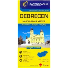   Debrecen várostérkép - Hajdú-Bihar megye térkép 1:20 000