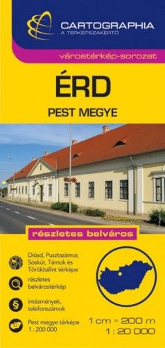 Érd Várostérkép 1:20 000