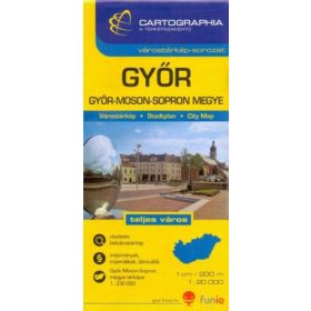 Győr várostérkép 1:20 000