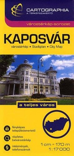 Kaposvár Várostérkép - Somogy megye térkép - 1:17000