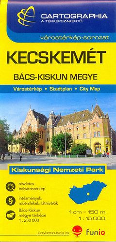 Kecskemét várostérkép 1:15 000