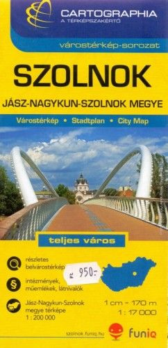 Szolnok Várostérkép 1:17 000
