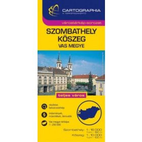Szombathely - Kőszeg Várostérkép  1:16 000