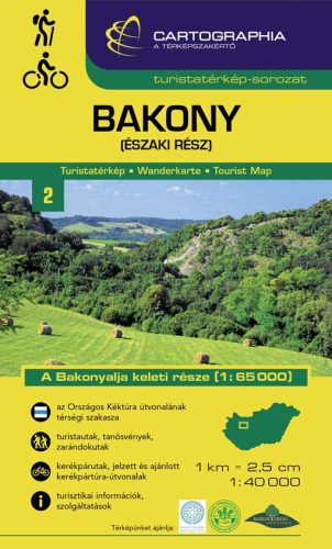 Bakony (északi rész) turistatérkép