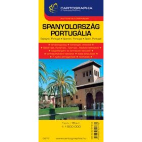 Spanyolország - Portugália autótérkép 1:1 500 000
