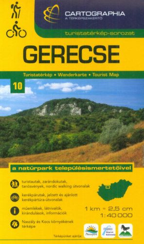 Gerecse turistatérkép 1:40 000