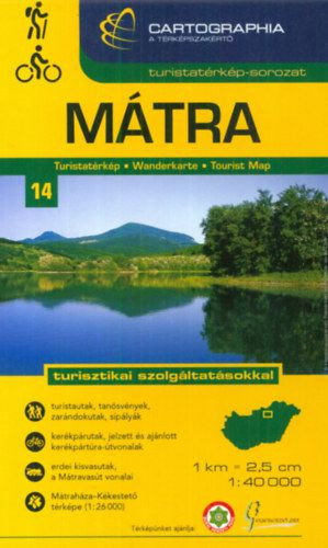 Mátra turistatérkép 1:40.000