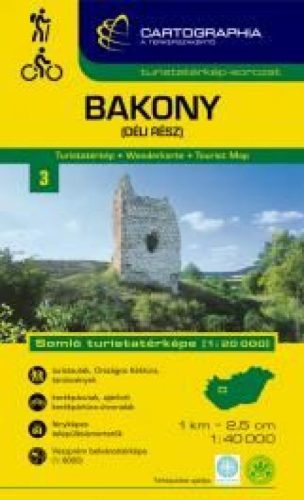 Bakony - déli rész, Somló turistatérkép 1:40.000
