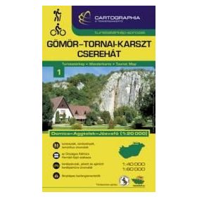   Gömör-Tornai-Karszt, Cserehát turistatérkép - Aggtelek 1:40 000, 1:60 000