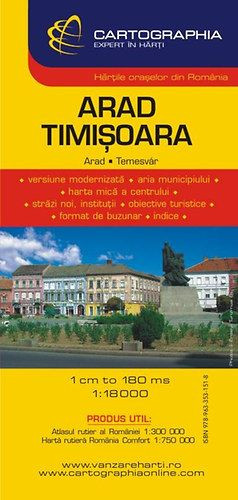 Arad, Temesvár várostérkép - 1:18000 - 1:15 000