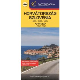 Horvátország, Szlovénia keményborítós autótérkép