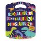 Színes foglalkoztatófüzet dinoszauruszokkal