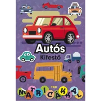Autós kifestő - matricákkal