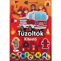 Tűzoltók kifestő - matricákkal