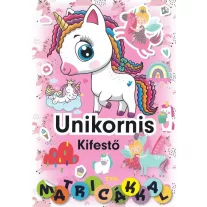Unikornis kifestő - matricákkal
