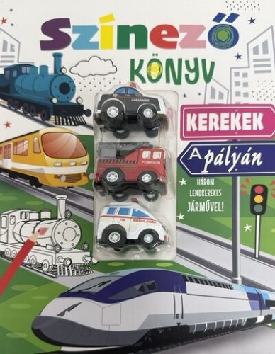 Színező könyv - Kerekek a pályán