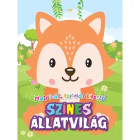Színes állatvilág - matricás színező