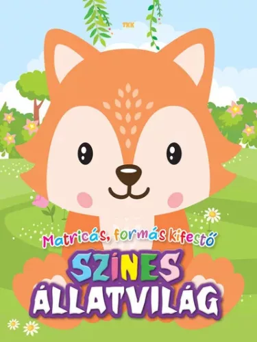 Színes állatvilág - matricás színező