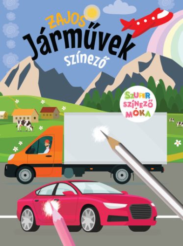 Zajos járművek színező - Szuper színező móka