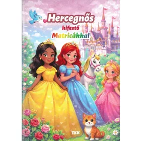 Hercegnős kifestő - Matricákkal