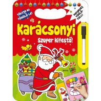 Karácsonyi szuper kifestő - piros