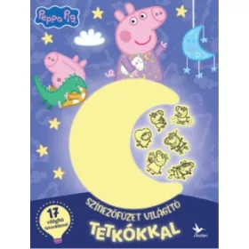 Színezőfüzet világító tetkókkal – Peppa malac