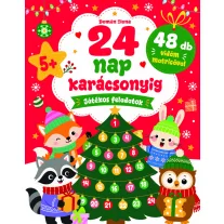   24 nap karácsonyig - Játékos feladatok 48db vidám matricával