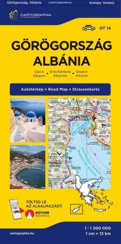 Görögország, Albánia autótérkép